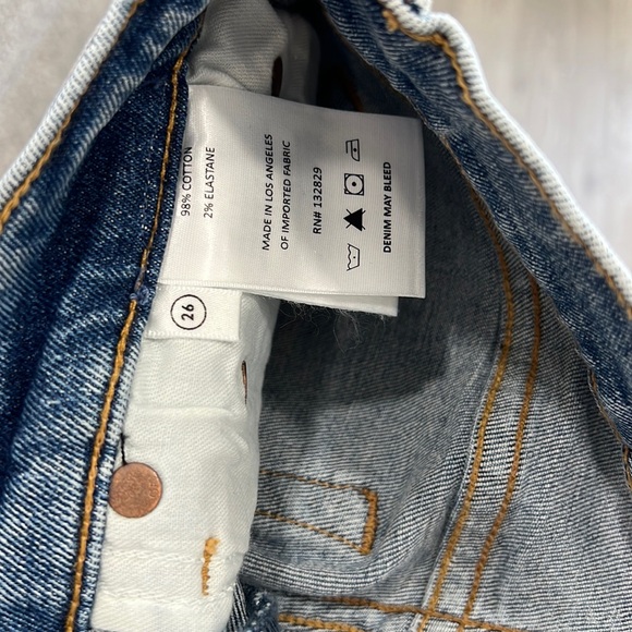 GRLFRND NWT Cassidy Jeans straight high La brea rise 26 stretchy - Picture 3 of 10